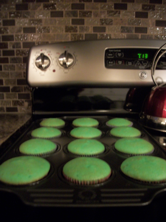 Green St. Patrick's Cupcakes