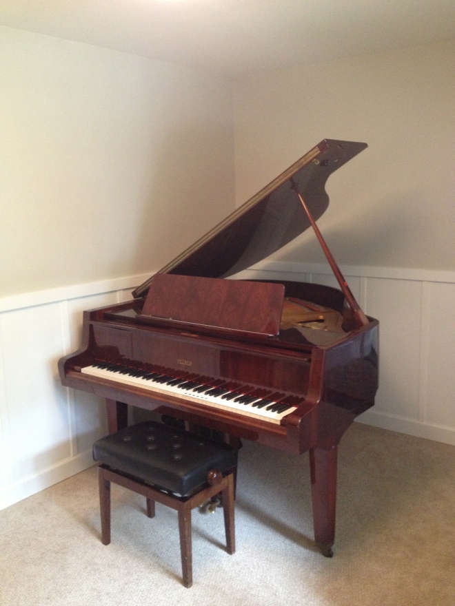 Petrof Grand Piano, Agreeable Gray by Sherwin Williams